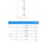 Опора винтовая регулируемая UnitMC 80хМ12х150 (основание сталь, винт сталь) 400204 80хМ12х150 5