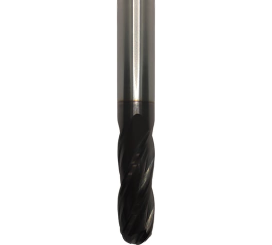Фреза концевая твердосплавная CNCTOOL VHM 10.0х30х100 z=4 R5.0 L600,TiAlN HRC60 (P,M,K,H) 185593