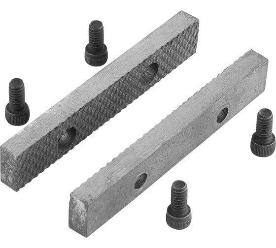 Комплект губок 2 шт 100 мм с винтами для тисков AV-940110 AV Steel AV-940110J