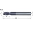 Фреза сферическая DESKAR R1,5 4х6х50 ц/х 2F TiALN (P<HRC50 M, K) 00-00057533 3