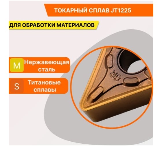 Пластина твердосплавная DNMG150612-GR JT1225 СпецТехИнструмент DNMG150612GRJT1225STI