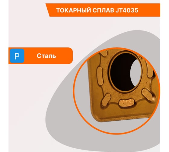 Пластина твердосплавная SNMG150624-GR JT4035 СпецТехИнструмент SNMG150624GRJT4035STI