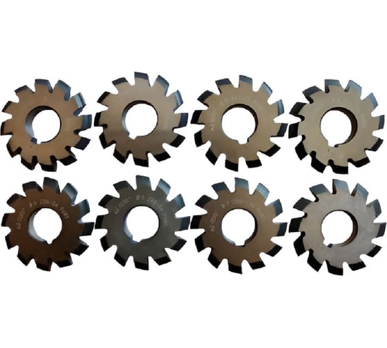 Фреза дисковая модульная BROCA М2,5 70х22, Z=12 (компл. из 8 шт.), Р6М5 BR-3183