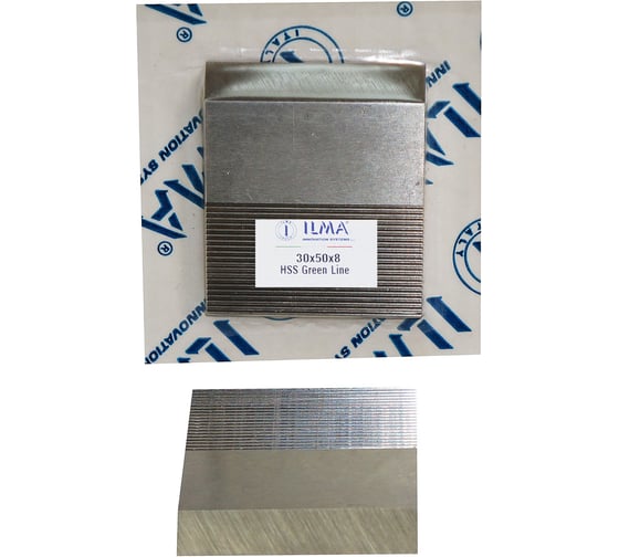 Нож бланкетный с насечкой ILMA HSS 30х50х8 GREEN LINE HGL30508 пр