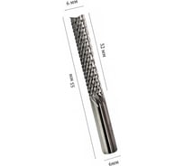 Фреза-роутер кукуруза рашпильная DAKSTOOLS D6х6х32L 5033