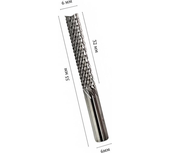 Фреза-роутер кукуруза рашпильная DAKSTOOLS D6х6х32L 5033