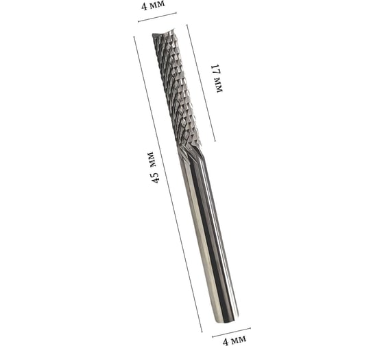 Фреза-роутер кукуруза рашпильная DAKSTOOLS D4х4х17L 5040