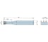 Резьбофреза твердосплавная DESKAR M1.8х0.35х1.4хD4-3T HRC50 00-00078223 2