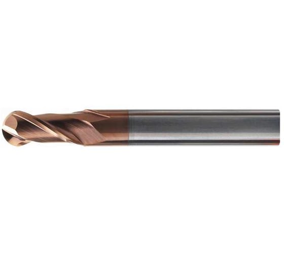 Фреза DESKAR сферическая R4.0 8х20х100 ц/х 2F nACo (P<HRC60, M, K) 00-00047191