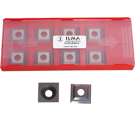 Нож сменный квадратный твердосплавный ILMA 21x21x5,5 40º HW (упаковка 10шт) 01.90.2155-10