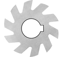 Фреза фасонная полукруглая вогнутая 80x32.0x27 мм, R 7 мм, Z-10, Р6М5, ГОСТ 9305-2014 ИНСТУЛС 00001343151