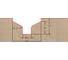 Фреза профильная для фасадов (40x23x78 мм; S=12 мм) Greencut BX11163 2