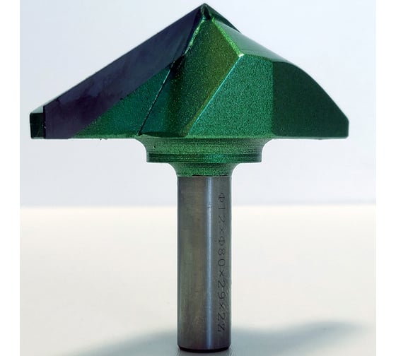 Фреза профильная для фасадов (80x29x74 мм; V=120 градусов) Greencut BX11312