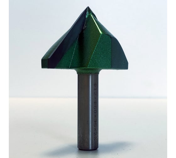 Фреза профильная для фасадов (60x35x80 мм; V=90 градусов) Greencut BX11307