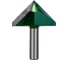 Фреза профильная для фасадов (60x35x80 мм; V=90 градусов) Greencut BX11307 1