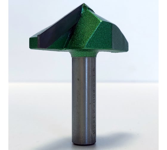 Фреза профильная для фасадов (60x23x68 мм; V=120 градусов) Greencut BX11310