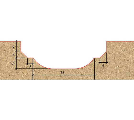 Фреза профильная для фасадов (50x15.5x70.5 мм; S=12 мм) Greencut BX11316