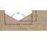 Фреза профильная для фасадов (40x16x48 мм; V=120 градусов) Greencut BX11305 2
