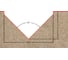 Фреза профильная для фасадов (80x45x90 мм; V=90 градусов) Greencut BX11309 2