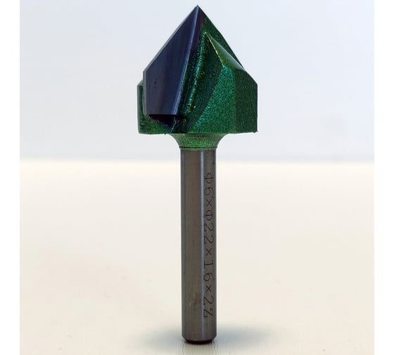 Фреза профильная для фасадов (22x16x54 мм; V=90 градусов) Greencut BX11283