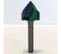 Фреза профильная для фасадов (22x16x54 мм; V=90 градусов) Greencut BX11283 3