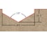 Фреза профильная для фасадов (50x20.6x52 мм; V=120 градусов) Greencut BX11304 2
