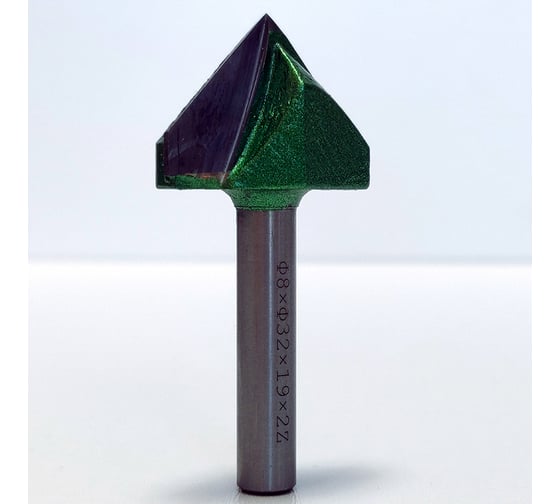 Фреза профильная для фасадов (32x19x62 мм; V=90 градусов) Greencut BX11291