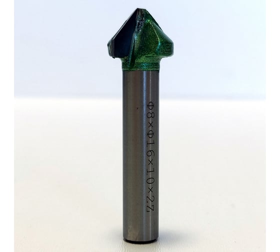 Фреза профильная для фасадов (16x10x50 мм; V=90 градусов) Greencut BX11277