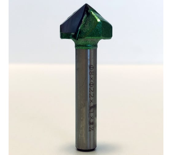 Фреза профильная для фасадов (22x11x53 мм; V=110 градусов) Greencut BX11285