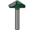 Фреза профильная для фасадов (32x12x55 мм; V=120 градусов) Greencut BX11293 1