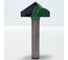 Фреза профильная для фасадов (32x12x55 мм; V=120 градусов) Greencut BX11293 3