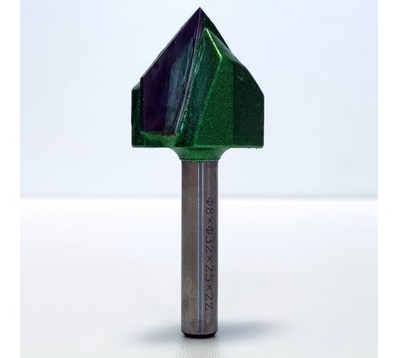 Фреза профильная для фасадов (32x25x68 мм; V=90 градусов) Greencut BX11290
