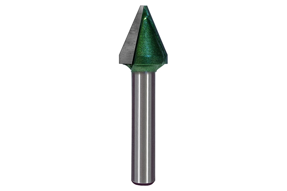 Фреза профильная для фасадов (16x19x59 мм; V=45 градусов) Greencut ...