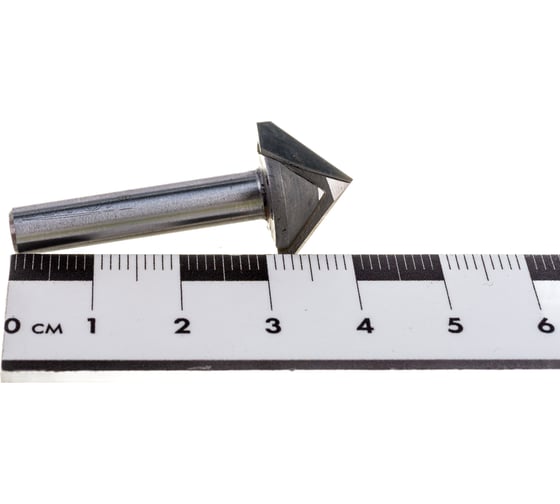 Фреза V-образная конусная (16 мм; угол 2A°-90; хв-к 6 мм) N2V61690 DJTOL 872