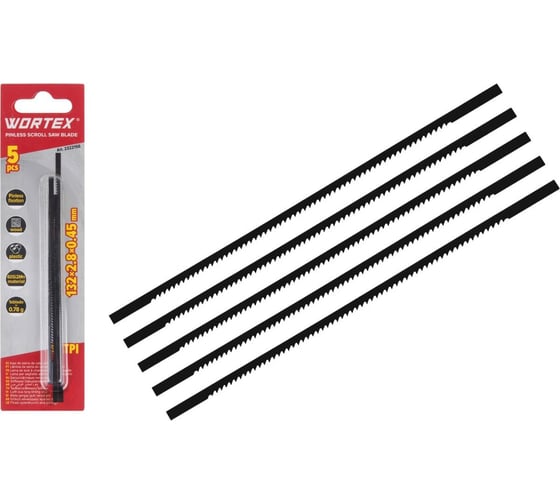 Набор бесштифтовых полотен WORTEX 5 шт. для ESS 1250 ЦИ-4930278840 1