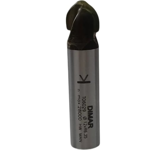 Фреза галтель Dimar Z2 D12 B9,4 R6,35 L56 хвостовик 12 T06029