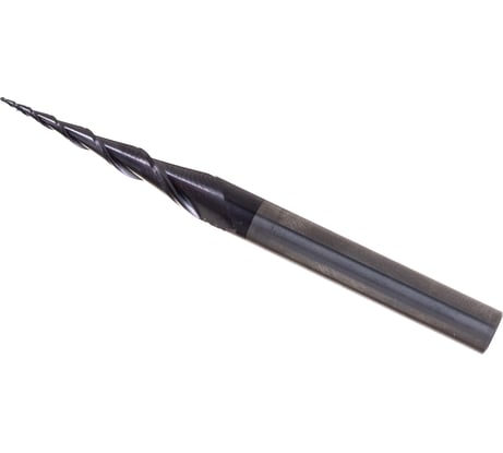 Фреза спиральная двухзаходная конусная сферическая (0.5х30х70 мм; угол 2A°-10.4; R 0.25 мм; хв-к 6) NL2QX6.30.0.5 DJTOL 477