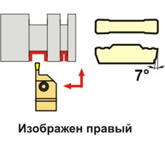 Резец отрезной MGEHL 2525-2 SANT 4603390580594