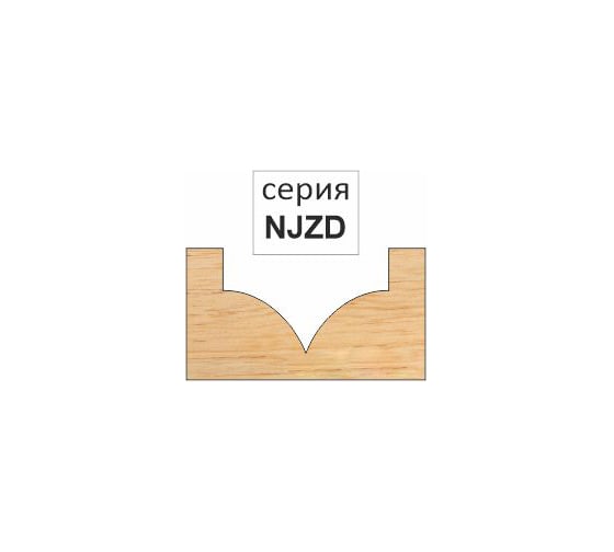 Фреза фасонная полукруглая радиусная (10 мм; хв-к 6 мм; R5 мм) NJZD610 DJTOL 750