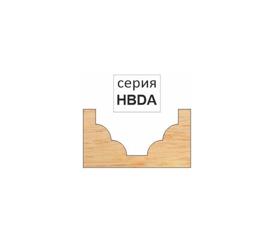 Фреза фасонная кромочная (16х45 мм; хв-к 6 мм) HBDA616 DJTOL 876