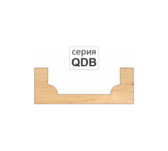 Фреза фасонная кромочная (22х45 мм; хв-к 6 мм; R4 мм) NQDB622 DJTOL 2818
