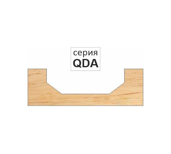 Фреза фасонная кромочная (22х45 мм; хв-к 6 мм; угол 45 градусов) NQDA45622 DJTOL 2812
