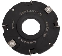Фреза насадная для изготовления пазов 125х40 мм РеСоурс RSFF.051.125.10.40