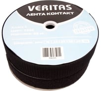 Лента контакт класс С (25 м; 50 мм; черный) Veritas 106211