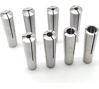 Комплект зажимных цанг, Морзе №2, 2/3/4/5/6/8/10/12 мм ТЕХНОРЕАЛ МА320050505