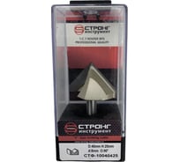 Фреза по дереву пазовая галтельная 90 градусов, 8x40Dх25H мм Strong СТФ-10040425