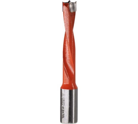 Сверло глухое 8х70 мм, хв-к 10 мм, L Deltatools 06-0061