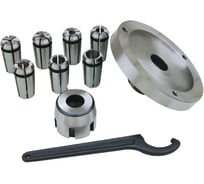 Патрон цанговый с цангами (4-16 мм) для токарного станка BD-8 Jet 50000093