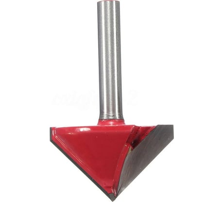 Фреза пазовая V-образная 150 градусов, 32 мм, хвостовик 8 мм Deltatools 06-0098