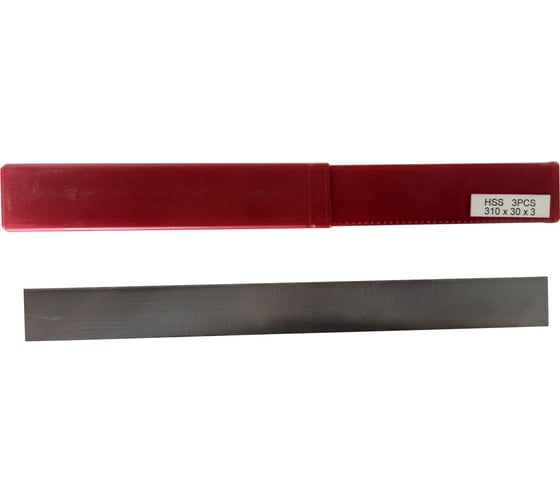 Нож быстрорежущая сталь HSS18% 310x30x3 мм, 3 шт Deltatools 06-0007
